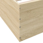 Bettgestell Sonoma-Eiche 100x200 cm Holzwerkstoff