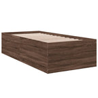 Bettgestell Braun Eichen-Optik 100x200 cm Holzwerkstoff