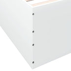 Bettgestell Weiß 90x190 cm Holzwerkstoff