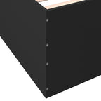 Bettgestell Schwarz 90x190 cm Holzwerkstoff