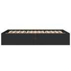 Bettgestell Schwarz 120x190 cm Holzwerkstoff