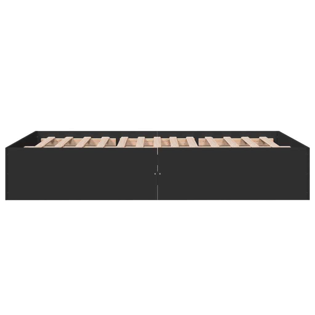 Bettgestell Schwarz 120x190 cm Holzwerkstoff