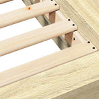 Bettgestell Sonoma-Eiche 120x200 cm Holzwerkstoff