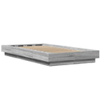 Bettgestell Grau Sonoma 90x200 cm Holzwerkstoff