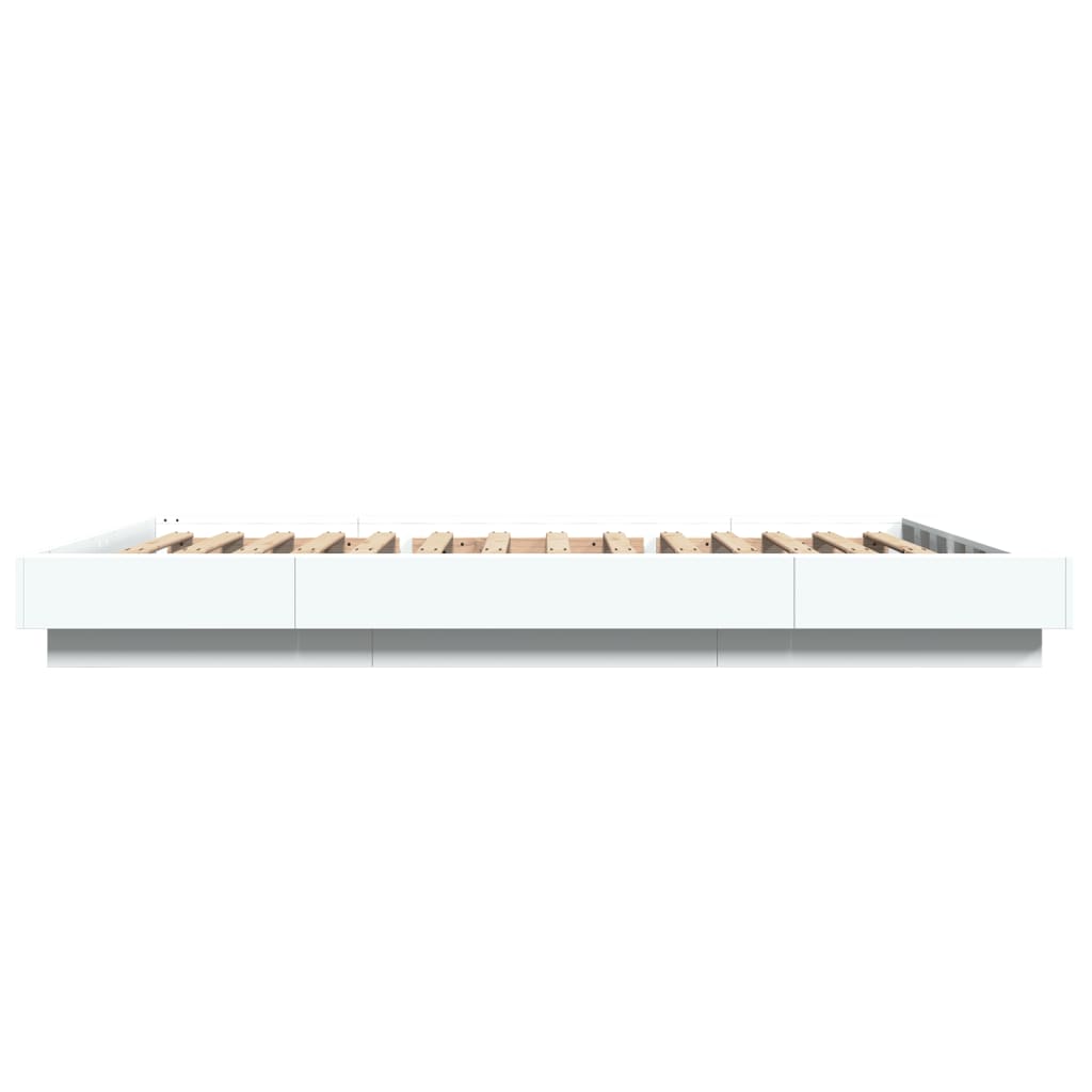 Bettgestell Weiß 120x190 cm Holzwerkstoff