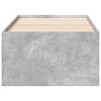 Tagesbett mit Schubladen ohne Matratze Betongrau 90x190 cm