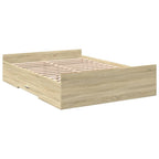 Bettgestell mit Schubladen Sonoma-Eiche 120x200cm Holzwerkstoff