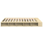Bettgestell Sonoma-Eiche 150x200 cm Holzwerkstoff