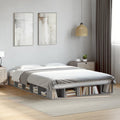 Bettgestell Grau Sonoma 140x200 cm Holzwerkstoff
