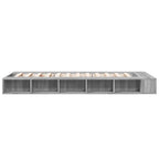 Bettgestell Grau Sonoma 90x200 cm Holzwerkstoff