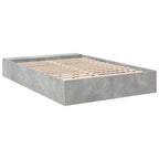 Bettgestell Betongrau 150x200 cm Holzwerkstoff