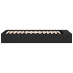 Bettgestell Schwarz 75x190 cm Holzwerkstoff