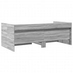 Tagesbett mit Schubladen ohne Matratze Grau Sonoma 100x200 cm