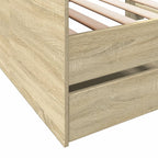 Tagesbett mit Schubladen ohne Matratze Sonoma-Eiche 90x200 cm
