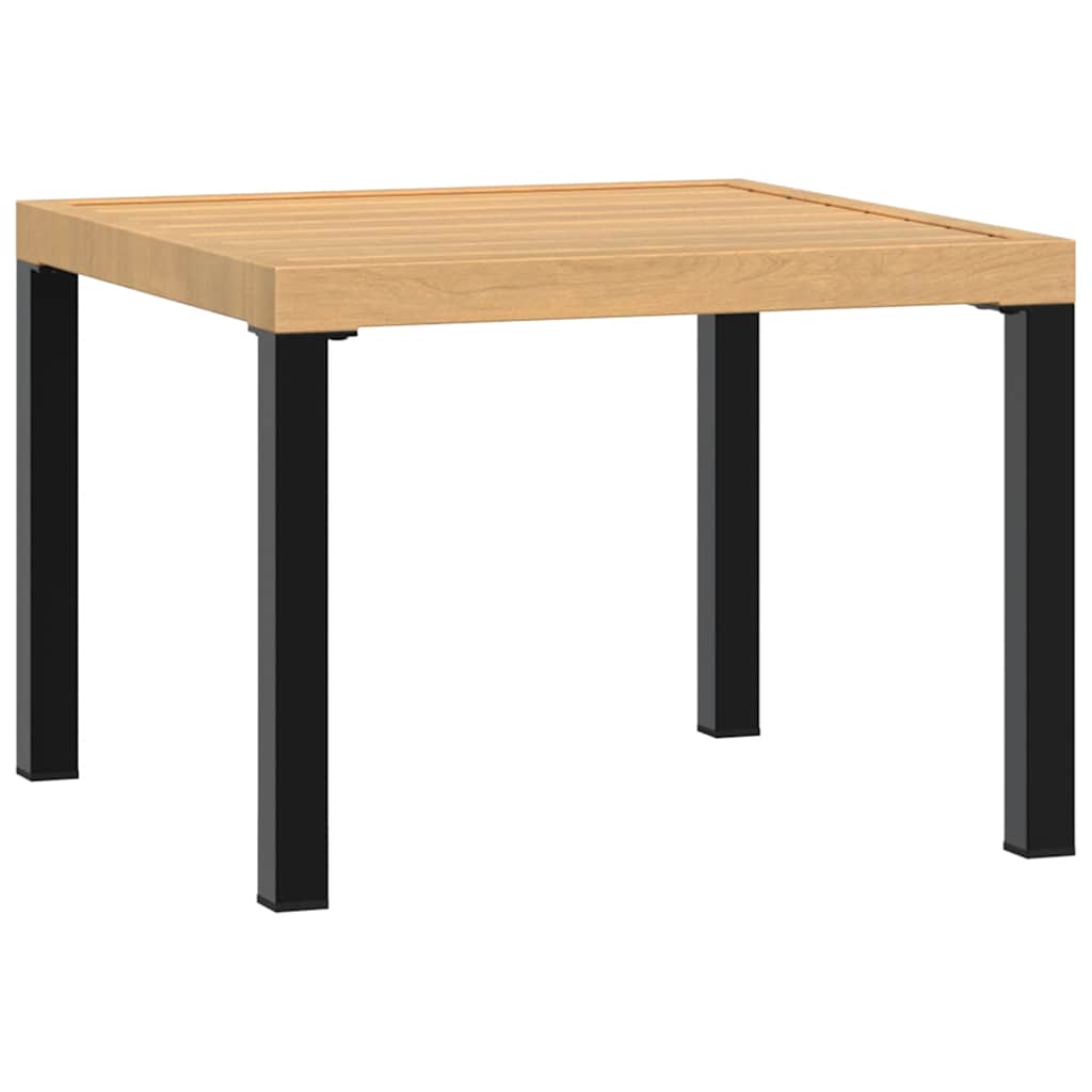 Garten-Couchtisch 55x55x39,5 cm Pulverbeschichteter Stahl