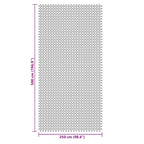 Zeltteppich Anthrazit 5x2,5 m