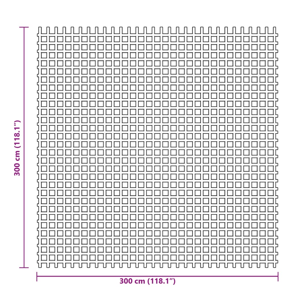 Zeltteppich Grün 3x3 m
