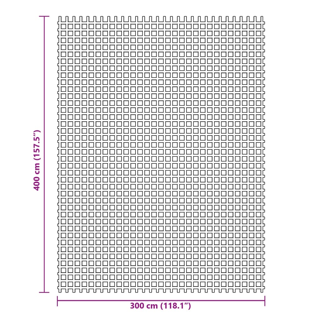 Zeltteppich Grün 4x3 m