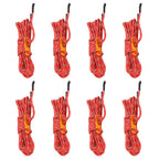 Zeltleinen mit Seilspannern 8 Stk. Reflektierend 4 m 4 mm