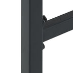 Barhocker 2 Stk. Schwarz 38x38x80 cm Pulverbeschichteter Stahl