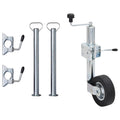 Stützrad 60 mm mit 2 Stützrohren und 3 Klemmen