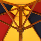 Sonnenschirm für Kinder mit Holzmast Ø120x140 cm