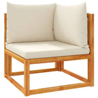 Gartensofa-Ecke mit Kissen Holz Akazie & Seil