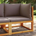 Gartensofa-Ecke mit Kissen Holz Akazie & Rattan