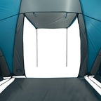 Tunnelzelt 5 Personen Blau Wasserdicht