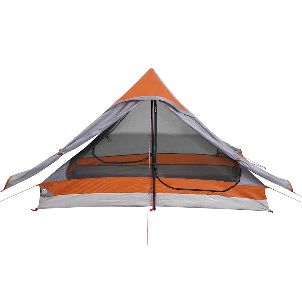 Campingzelt 2 Personen Grau Wasserdicht