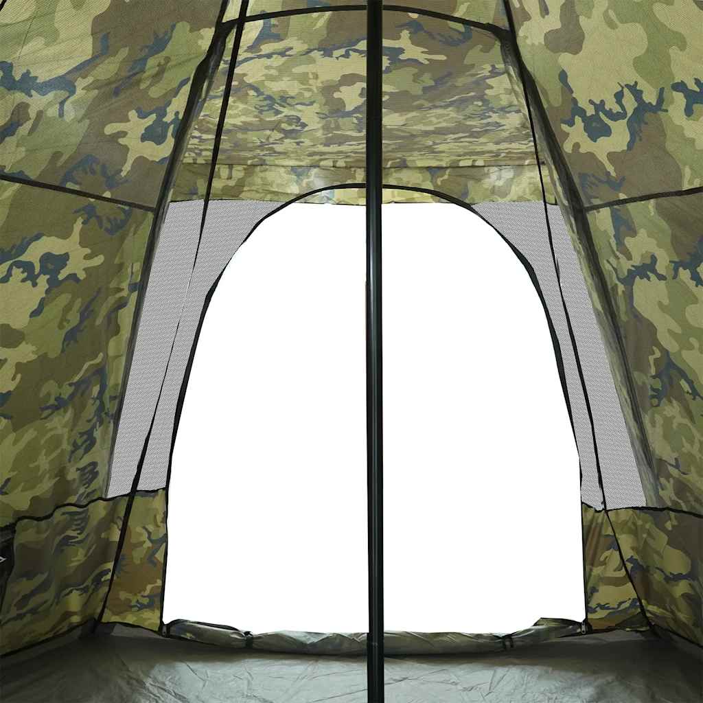 Tipi-Familienzelt 6 Personen Tarnmuster Wasserdicht