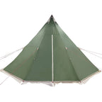 Tipi-Familienzelt 8 Personen Grün Wasserdicht