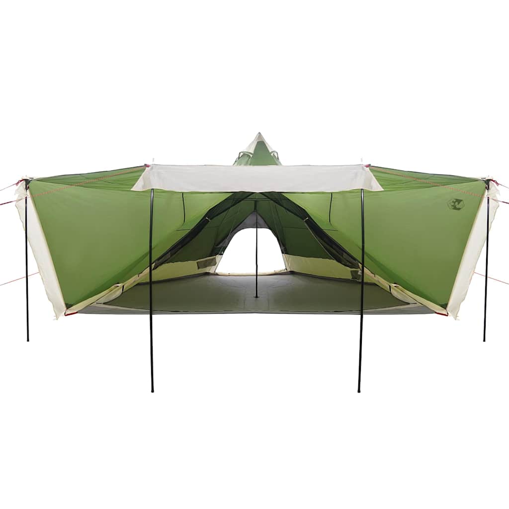 Tipi-Familienzelt 8 Personen Grün Wasserdicht