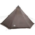 Tipi-Familienzelt 8 Personen Braun Wasserdicht
