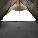 Tipi-Familienzelt 8 Personen Braun Wasserdicht