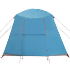 Campingzelt mit Vorzelt 5 Personen Blau Wasserdicht
