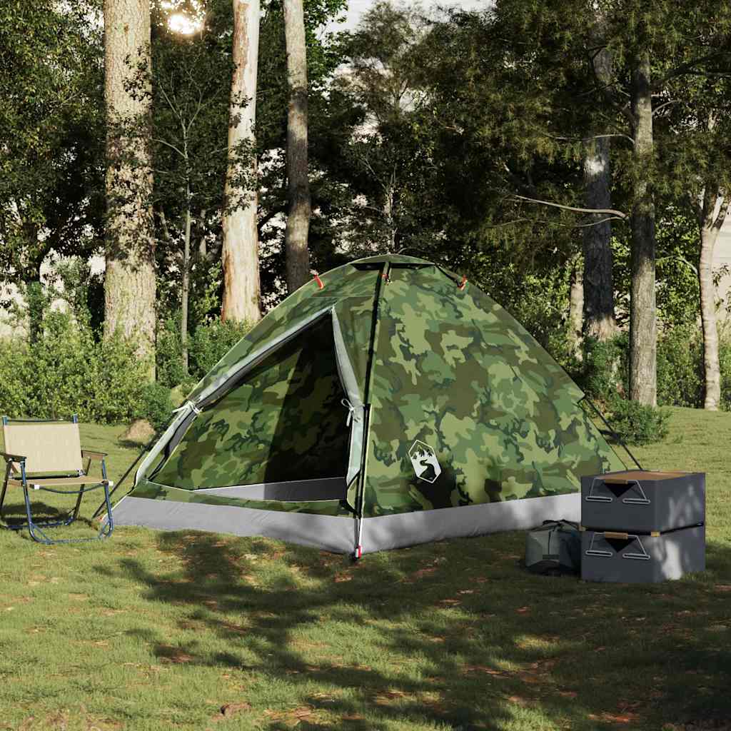 Kuppelzelt 4 Personen Camouflage Wasserdicht
