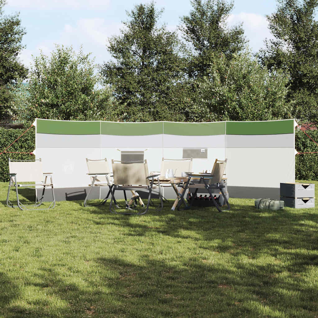 Camping-Windschutz Grün 510x153 cm Wasserdicht