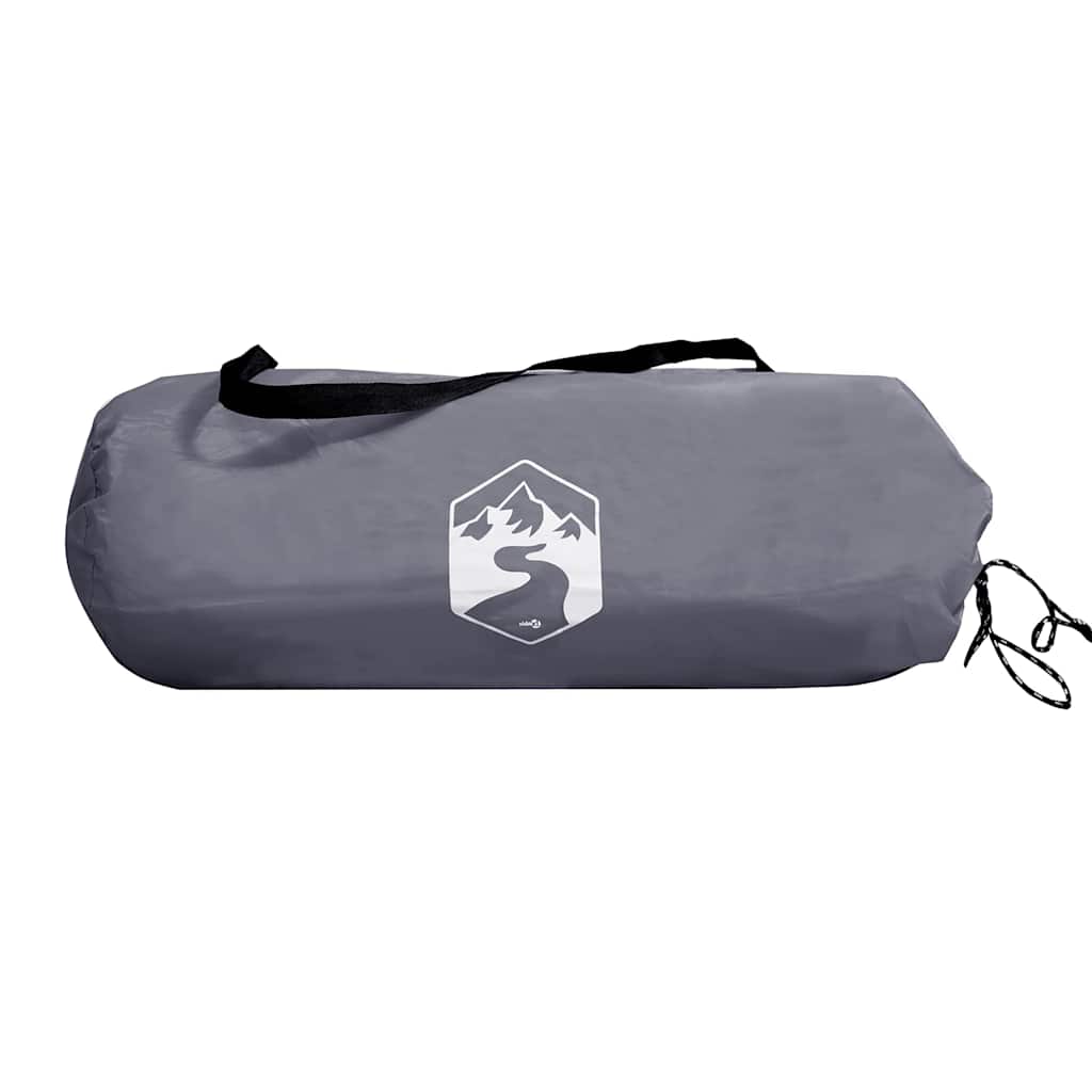 Camping-Windschutz Grau und Orange 510x153 cm Wasserdicht