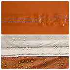 Camping-Windschutz Grau und Orange 510x153 cm Wasserdicht