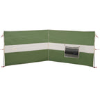 Camping-Windschutz Grün 344x120 cm Wasserdicht