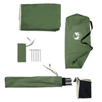 Camping-Windschutz Grün 344x120 cm Wasserdicht
