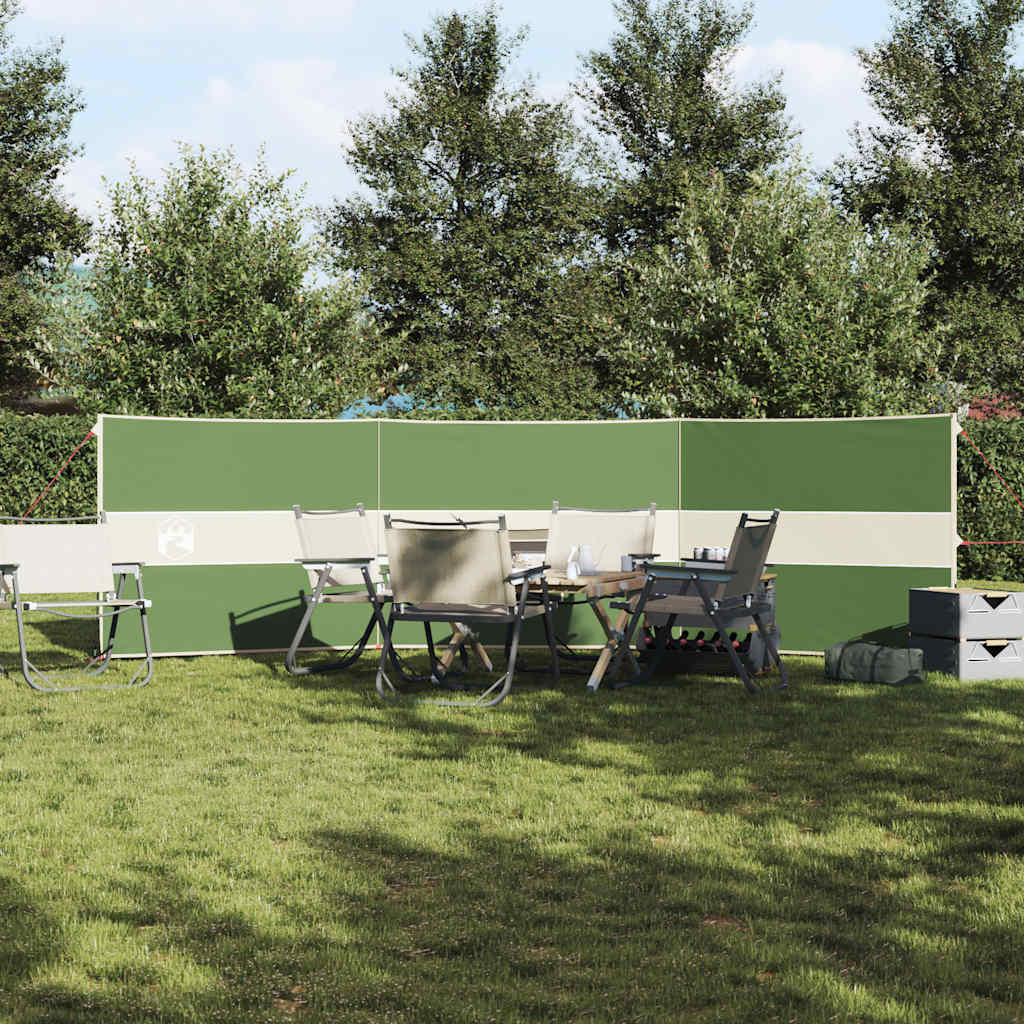 Camping-Windschutz Grün 490x123 cm Wasserdicht