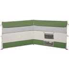 Camping-Windschutz Grün 340x130 cm Wasserdicht