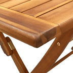 5-tlg. Garten-Essgruppe Polypropylen und Massivholz Beige