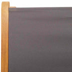 7-tlg. Garten-Essgruppe Stoff und Massivholz Anthrazit