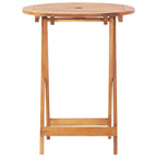 3-tlg. Bistro-Set Anthrazit Stoff und Massivholz