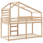 Etagenbett ohne Matratze 90x200 cm Massivholz Kiefer