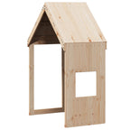 Hochbett mit Leiter und Dach 90x190 cm Massivholz Kiefer