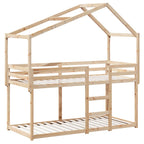 Etagenbett ohne Matratze 90x190 cm Massivholz Kiefer